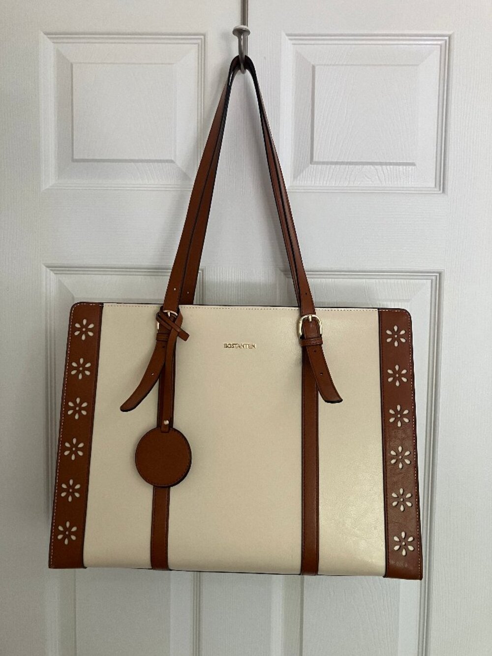 BOSTANTEN Laptop Bag for Women 15.6 inch Computer Leather Briefcase Vintage Work